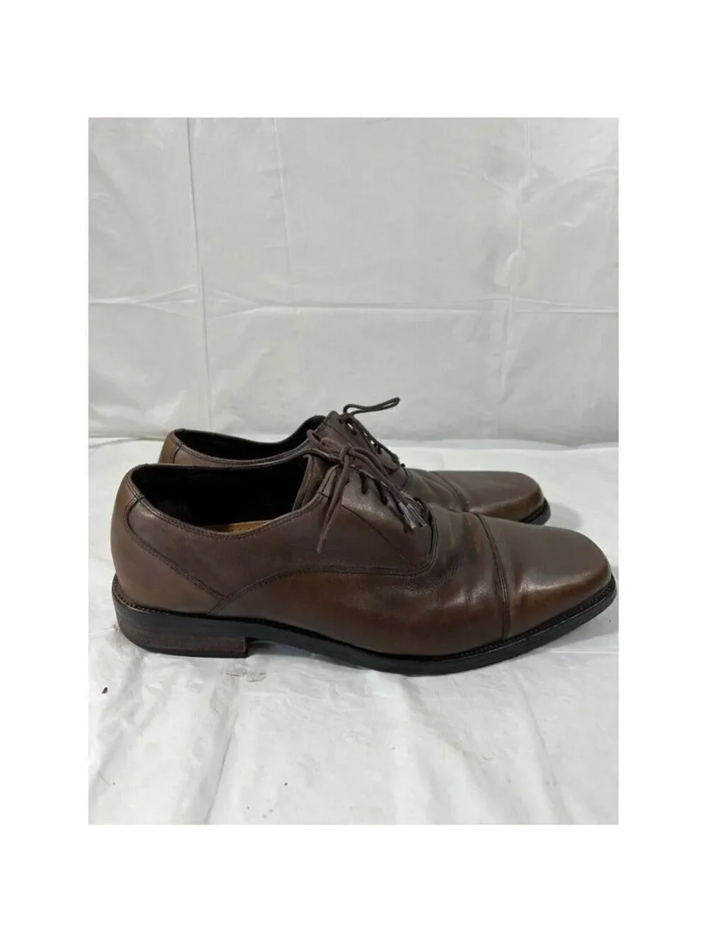 Cole Haan Brown Leather Cap Toe Oxfords Men's 10